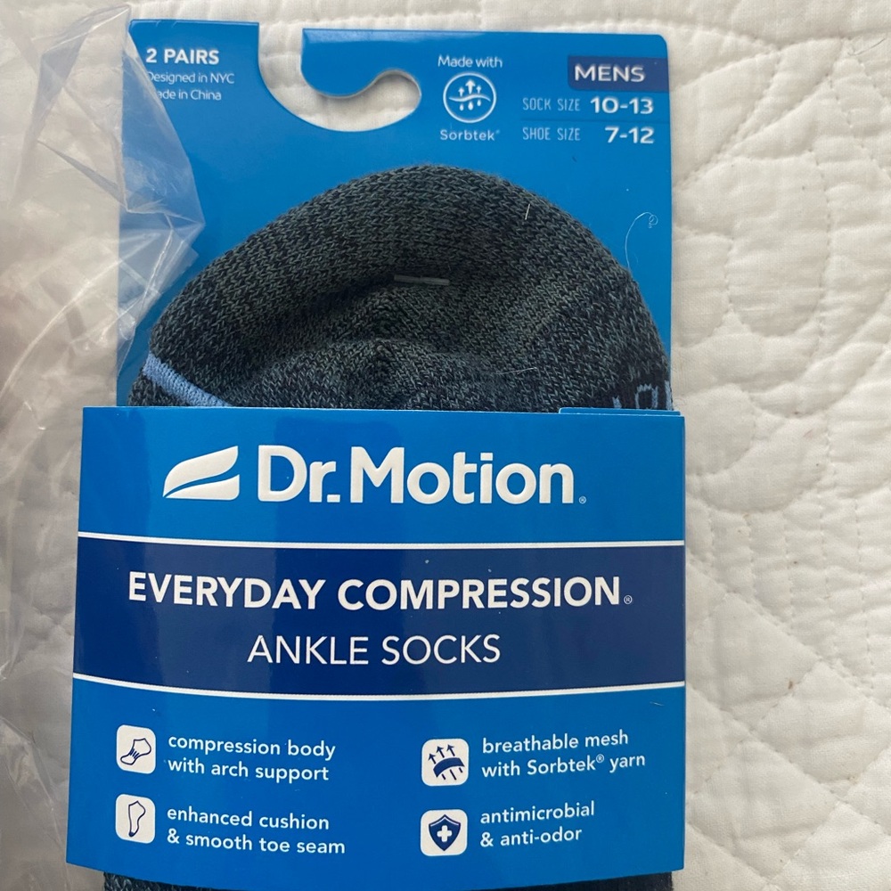 Black Compression Ankle Socks